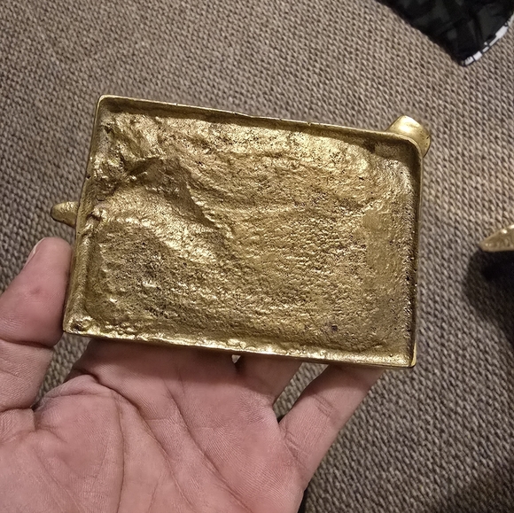 Vintage unique brass Irish setter dog ash tray - Picture 2 of 2